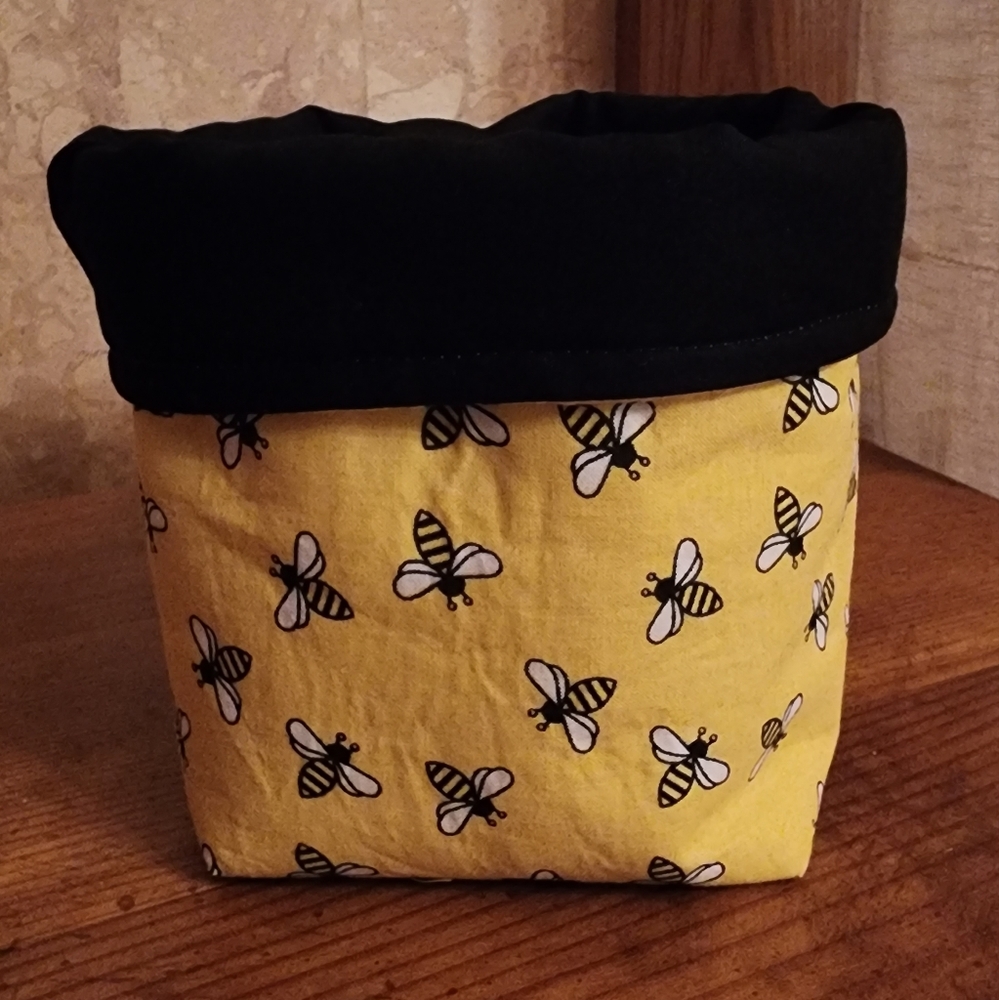 Fabric storage bin
